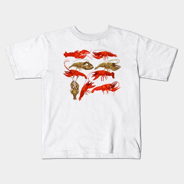 Lobster collection Kids T-Shirt by Mako Design 